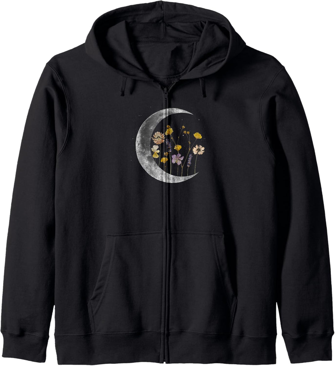 Trendy Night Moon Flower Kapuzenjacke