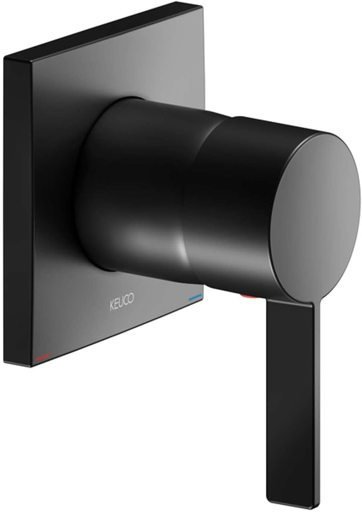 KEUCO IXMO Duschsystem 2 Verbraucher, schwarz, Komplett-Set mit IXMO Einhebelmischer, Kopf- und Hand