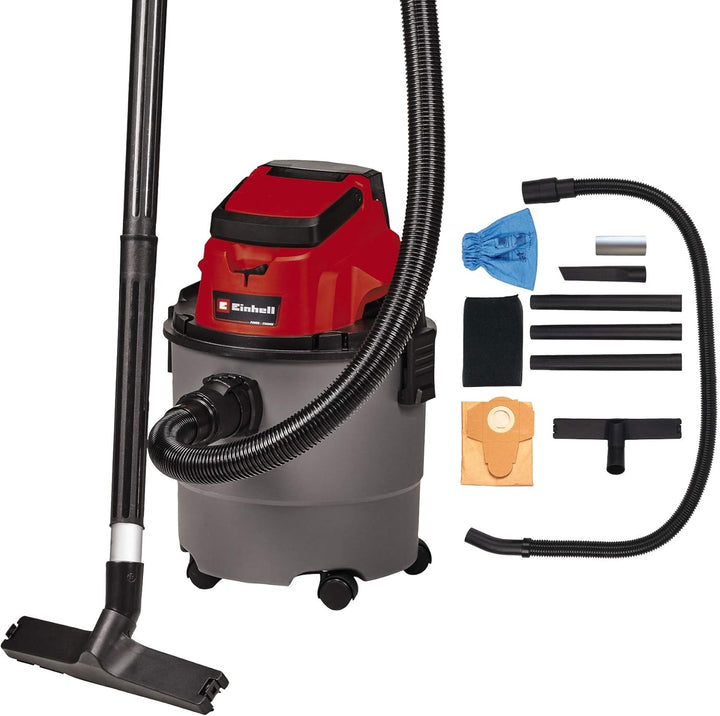 Einhell Akku-Nass-Trockensauger TC-VC 18/15 Li Power X-Change (Li-Ion, 18 V, Kunststoffbehälter 15 l
