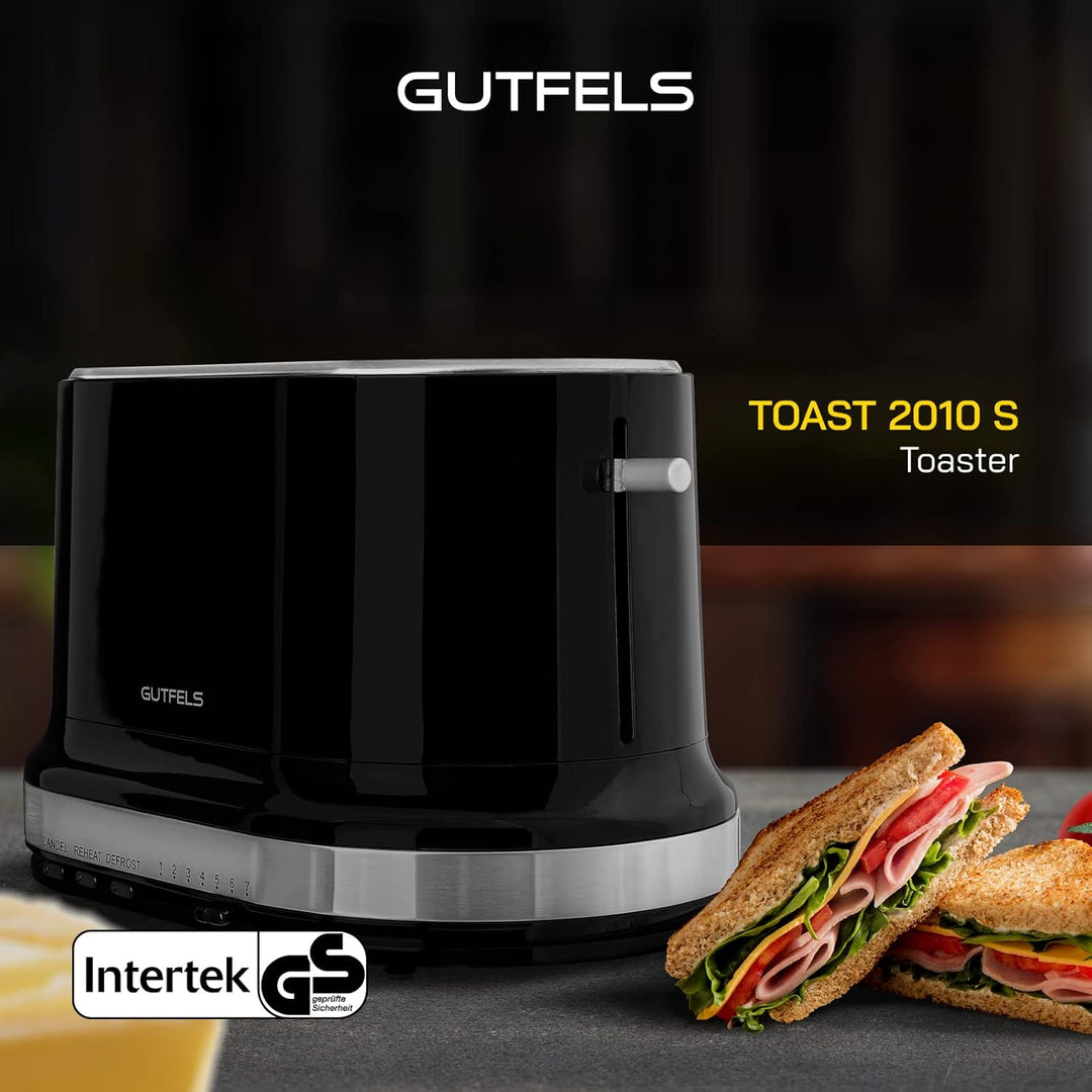 2-Scheiben-Toaster TOAST 2010 S | Integrierter Brötchenaufsatz | Toast-Zentrierung | Perfektes Toast