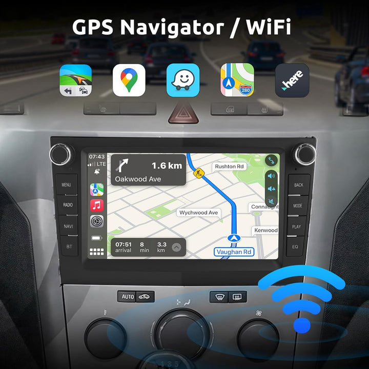 ESSGOO True 4+64G Wireless Autoradio mit Android Auto und CarPlay Für Vauxhall Opel Corsa C D Zafira