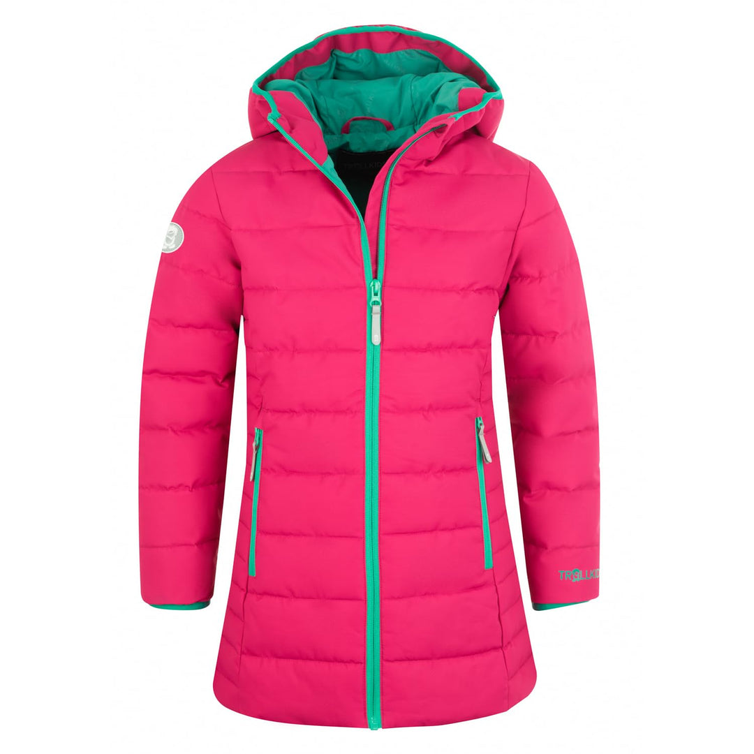 Trollkids Mädchen Wintermantel Winterjacke Stanavanger 104 Pink/Pfauengrün, 104 Pink/Pfauengrün
