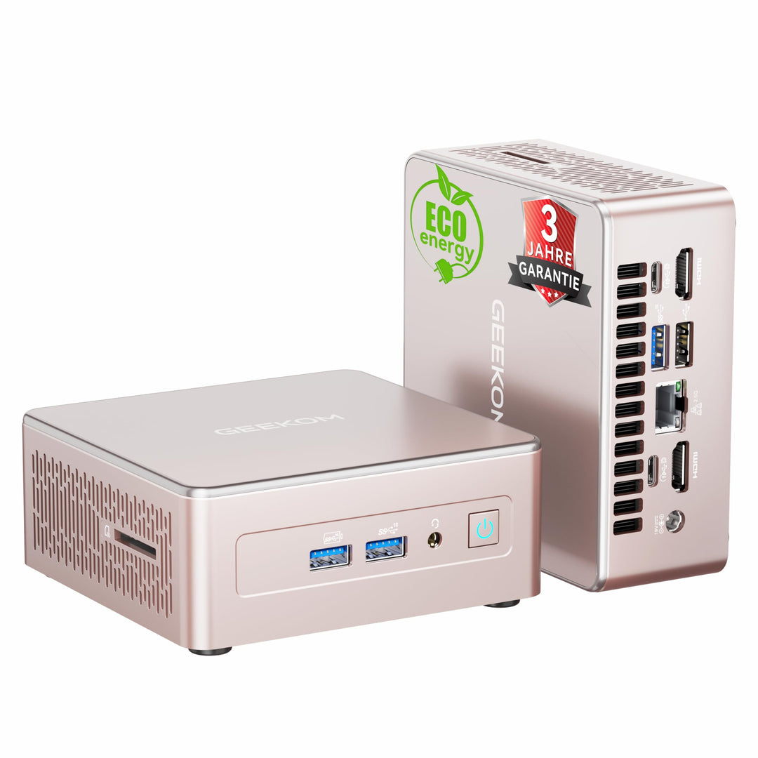 GEEKOM NUC Mini PC A 5, AMD Ryzen 7 5800H (bis zu 4.4GHz) Desktop PC, Mini Computer, 16 GB DDR4 512G