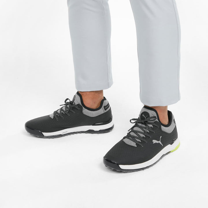 PUMA Herren Proadapt Alphacat Wide Golfschuhe 41 EU Schwarz Silber, 41 EU Schwarz Silber
