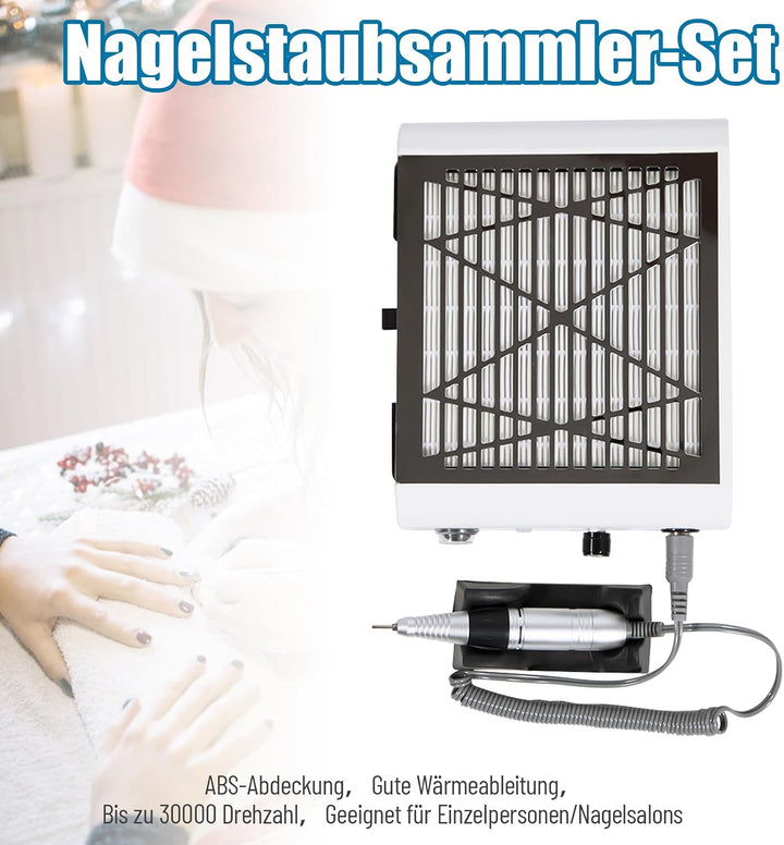 Nagelstaubsauger Professionell Mit NagelfräSer, Weiss