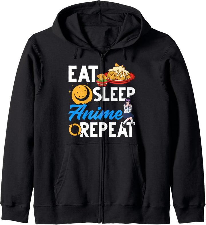 Japanischer Manga Otaku Kawaii Mexiko Nachos Lustiges Anime Kapuzenjacke