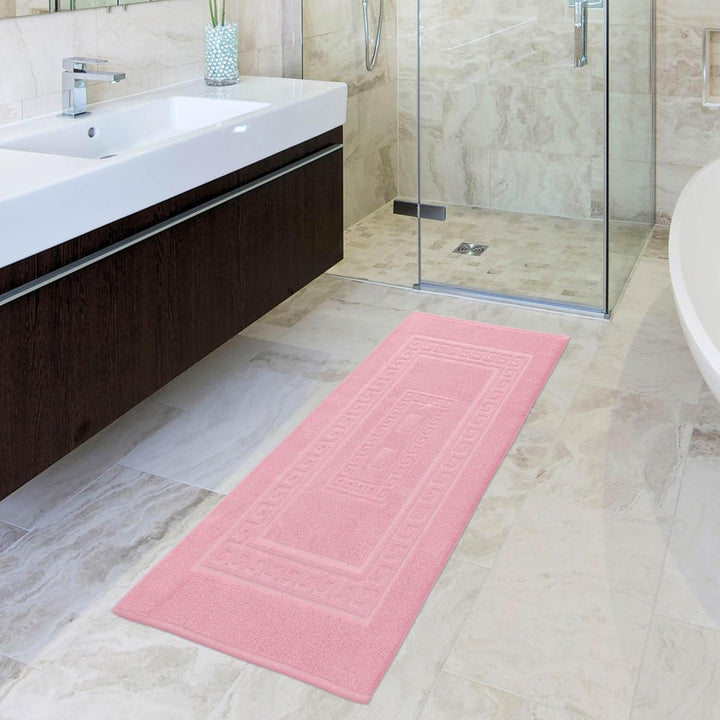 CASA TESSILE Schwamm Bad Matte 60 X 180 cm. Torino Saugfähige Badezimmermatte aus Baumwolle, Badezim