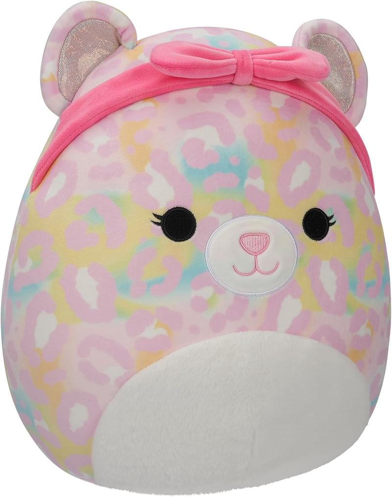 Squishmallows SQCR05426 - Michaela der Regenbogen Leopard 30 cm, offizielles Jazwares Plüsch, superw