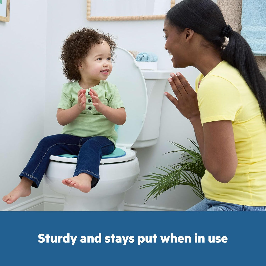 Bright Starts, Disney Baby Stitch Flip & Sit Töpfchensitz, Sicherer Toilettenaufsatz mit Rutschfeste