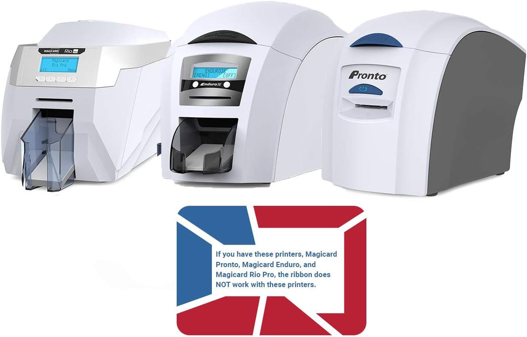 Magicard 300 Drucker MC300YMCKO Farbband – YMCKO – 300 Drucke x 2 mit Bodno Software Demokarte YMCKO