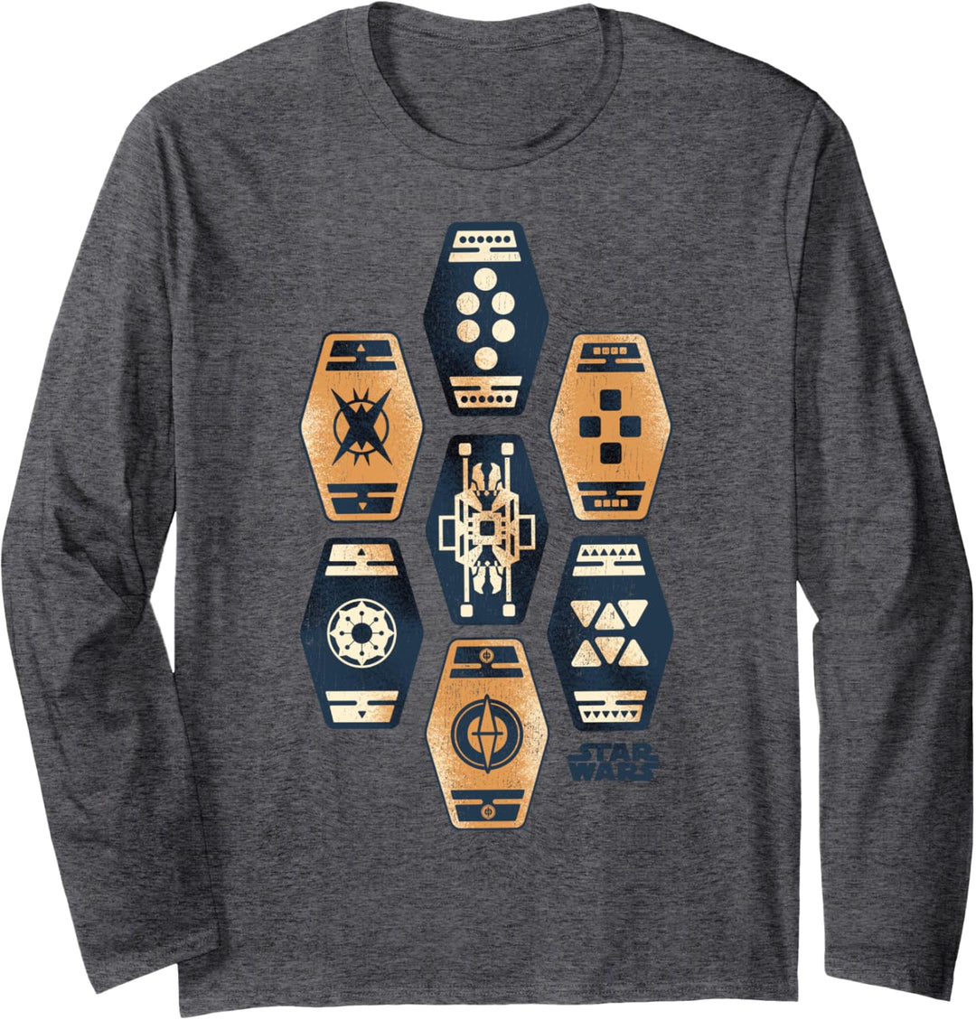 Star Wars Han Solo Movie Sabacc Game Vintage Langarmshirt