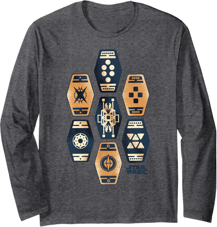 Star Wars Han Solo Movie Sabacc Game Vintage Langarmshirt