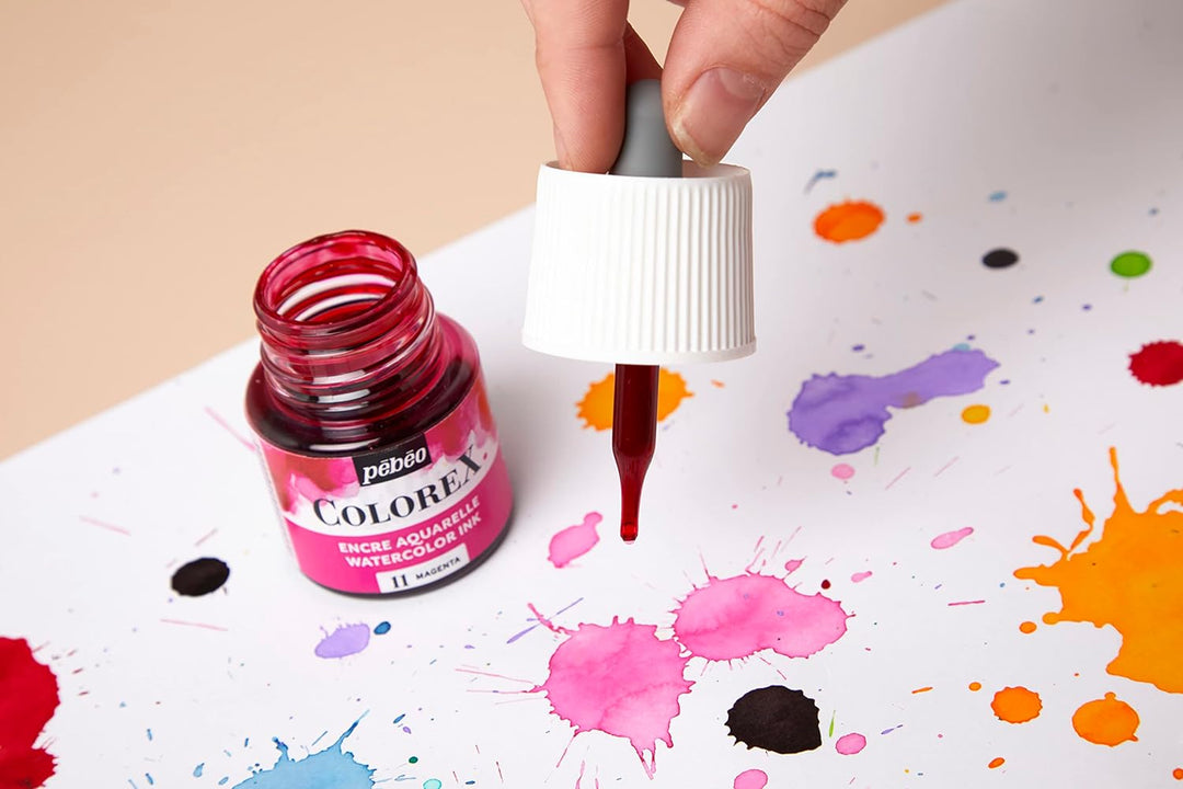 Pebeo Colorex Box, 6 x 20 ml Flaschen – Manga-Zeichen- und Illustrationsset Pebeo Colorex – Essentie