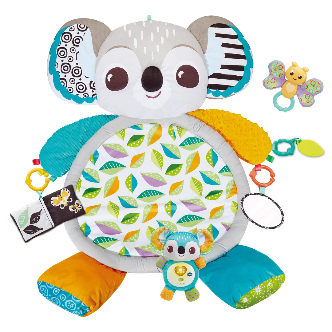 VTech Baby Koala-Spieldecke – Mit Musik, verschiedenen Texturen und abnehmbarem Spielzeug – Interakt