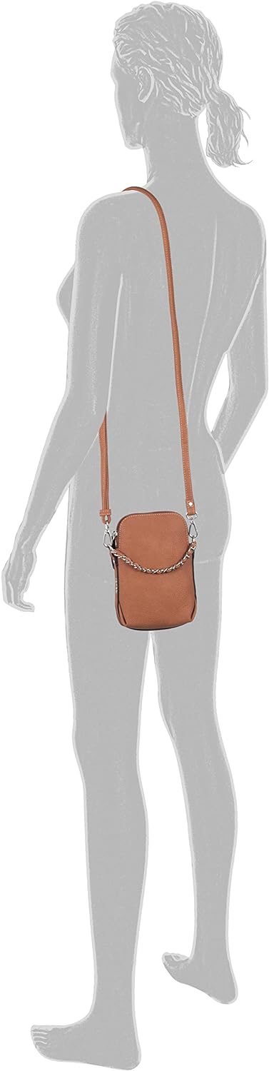 Gabor bags Valentine Damen Handytasche Umhängetasche Cognac, Cognac