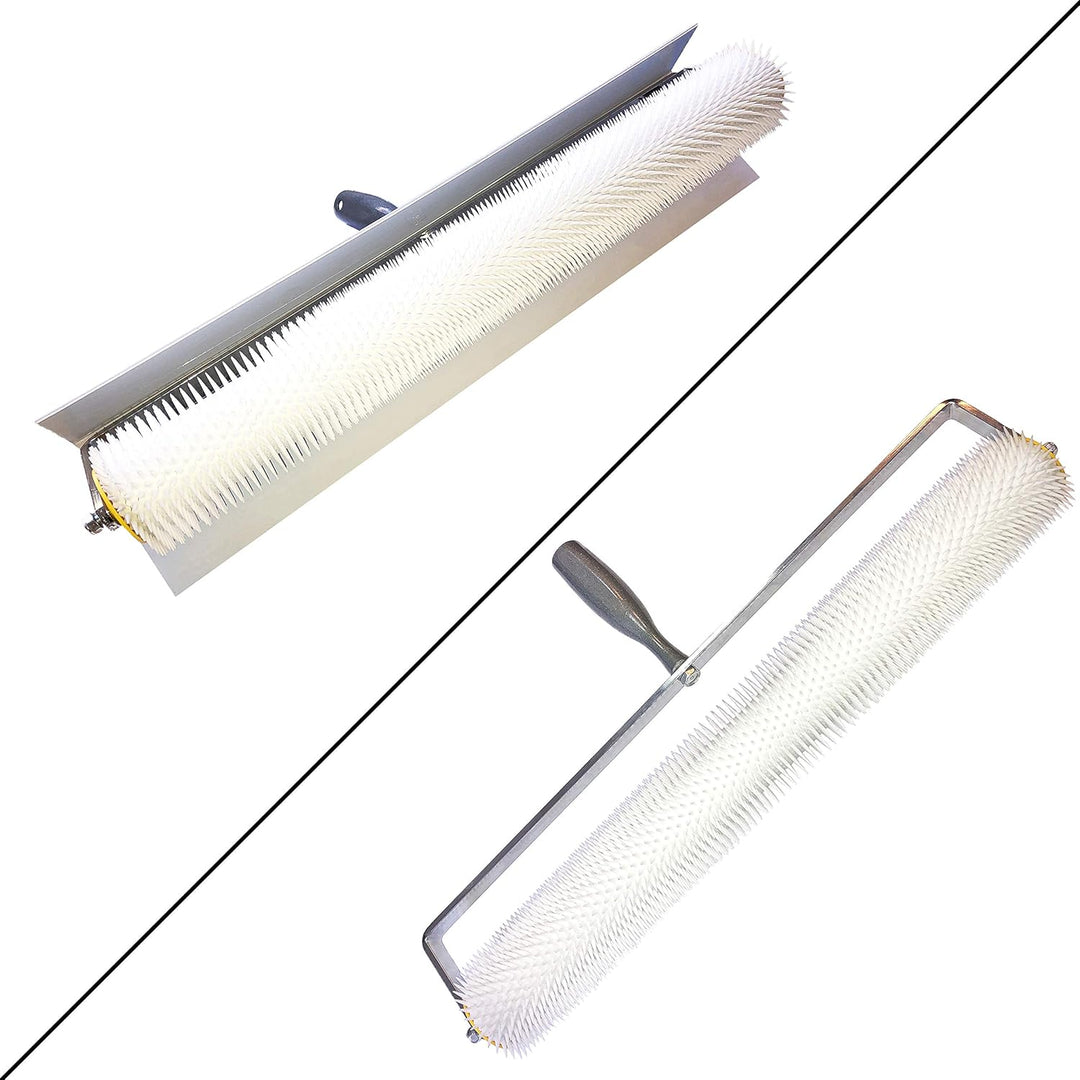 Pangolino - Entlüftungsroller - Set Entlüftungswalze 50 cm inkl. Spritzschutz - Stachellänge: 11 mm