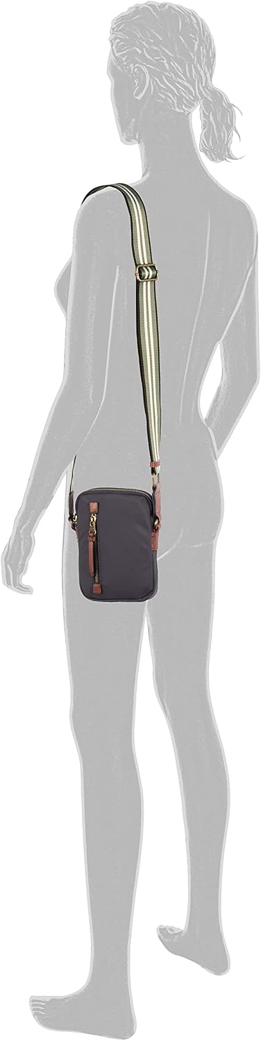 camel active bags Bari Damen Handytasche Umhängetasche Klein Grau Dark Grey 14x2,5x20, Dark Grey 14x