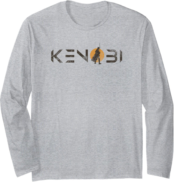 Star Wars: Obi-Wan Kenobi Single Sun Text Logo Langarmshirt