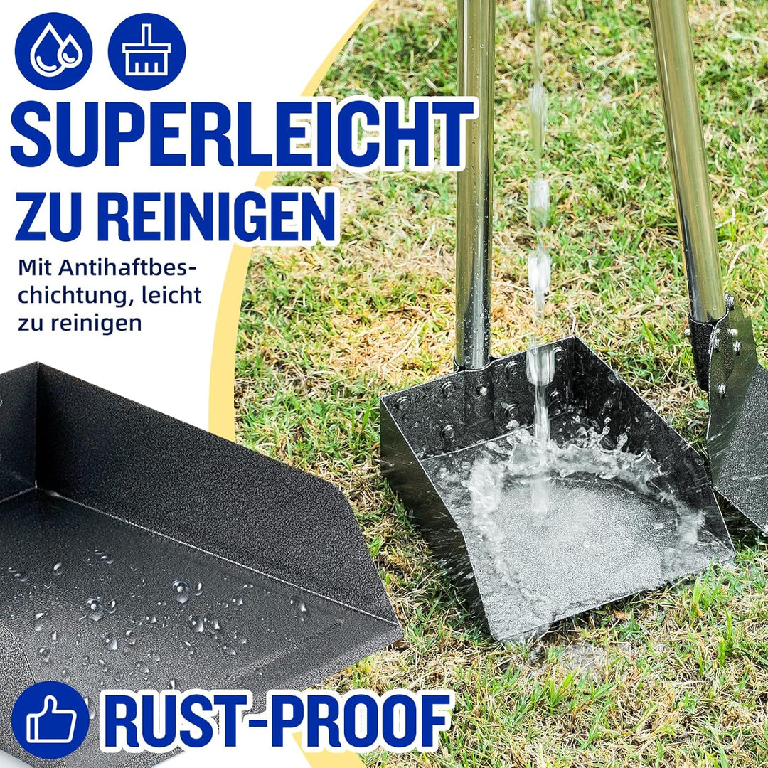 Snagle Paw Hundekotschaufel, 3 Stück Dog Pooper Scooper Hundekotschaufel und Harke Metall Rechen Keh