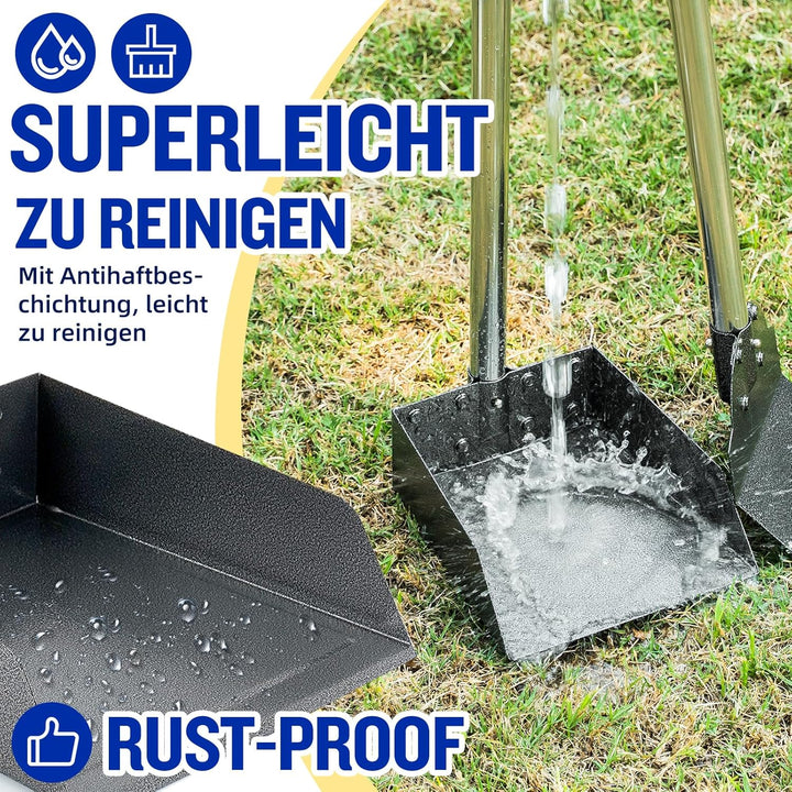 Snagle Paw Hundekotschaufel, 3 Stück Dog Pooper Scooper Hundekotschaufel und Harke Metall Rechen Keh