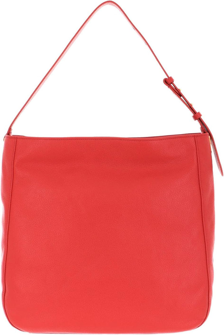 Coccinelle Lea Shoulder Bag Coral Red