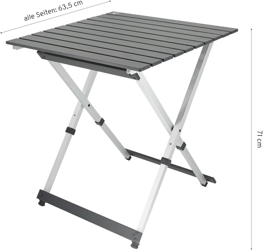 CAMPWERK Alu Camping Tisch, Campingtisch, Klapptisch, Gartentisch, Camping Möbel, Faltbar & Tragbar,