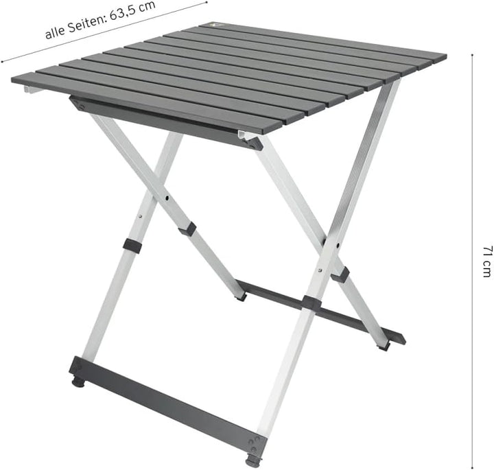 CAMPWERK Alu Camping Tisch, Campingtisch, Klapptisch, Gartentisch, Camping Möbel, Faltbar & Tragbar,