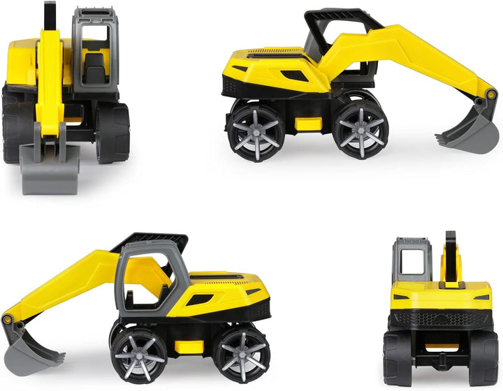 Lena 04531 - TRUXX² Bagger, Baustellenfahrzeug ca. 35 cm, robuster Schaufelbagger mit funktionstücht