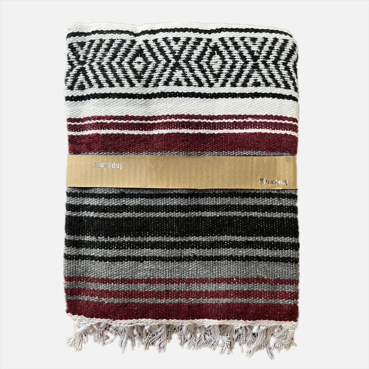 Mexikanische Manuell Strickdecke Decke，Sofa üBerwurf Meditations Yogamatte，Boho Outdoor Camping Pick