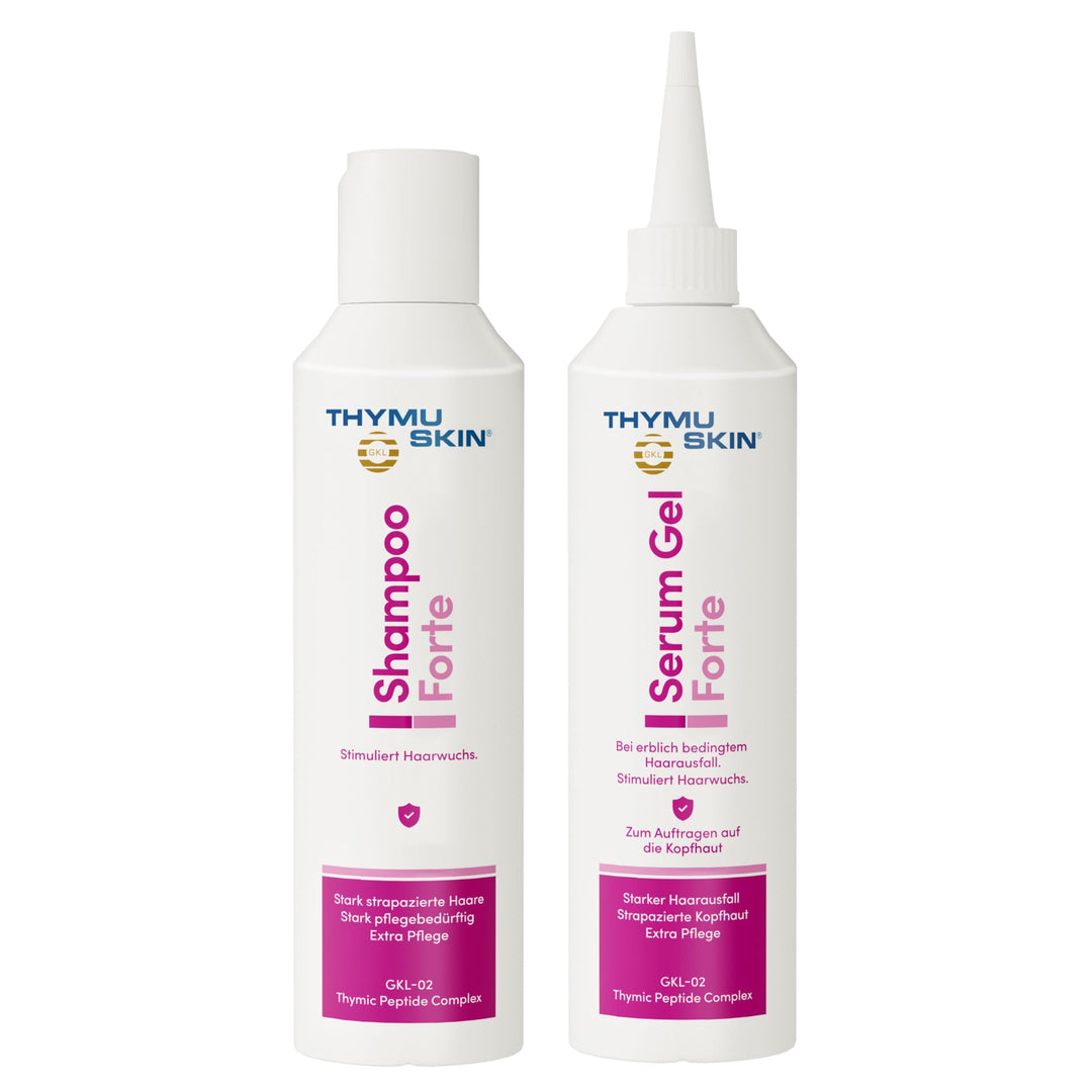 THYMUSKIN Forte Set, 1er Pack (1 x 200 ml Shampoo & 1 x 200ml Serum)