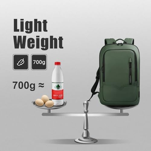 Laptop Rucksack Herren Leicht Business Backpack mit USB-Anschluss Wasserdichter Rucksack Herren Schu