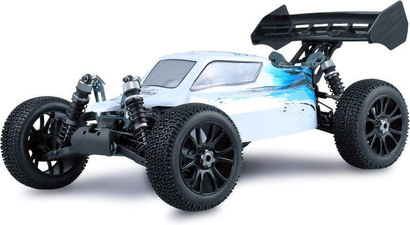 Amewi 22299, weiss-blau Planet Pro 4WD Buggy RTR, 1:8, 2,4GHZ Weiss/Blau, Weiss/Blau