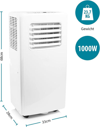 Tristar AC-5529 Mobile Klimaanlage – 9000 BTU – Kombinierte Kühl-, Entfeuchtungs- und Ventilatorfunk