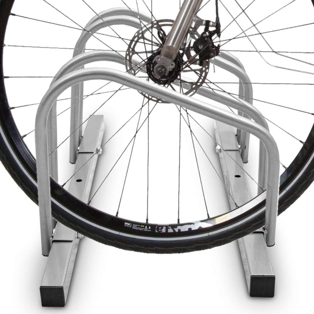 BITUXX® Fahrradständer Aufstellständer Radständer Fahrrad Bike Ständer Metall Verzinkt Platzsparend