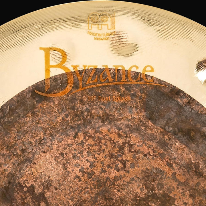 Meinl Cymbals Byzance Dual Splash 10 Zoll (Video) Schlagzeug Becken (25,40cm) B20 Bronze, Naturbelas