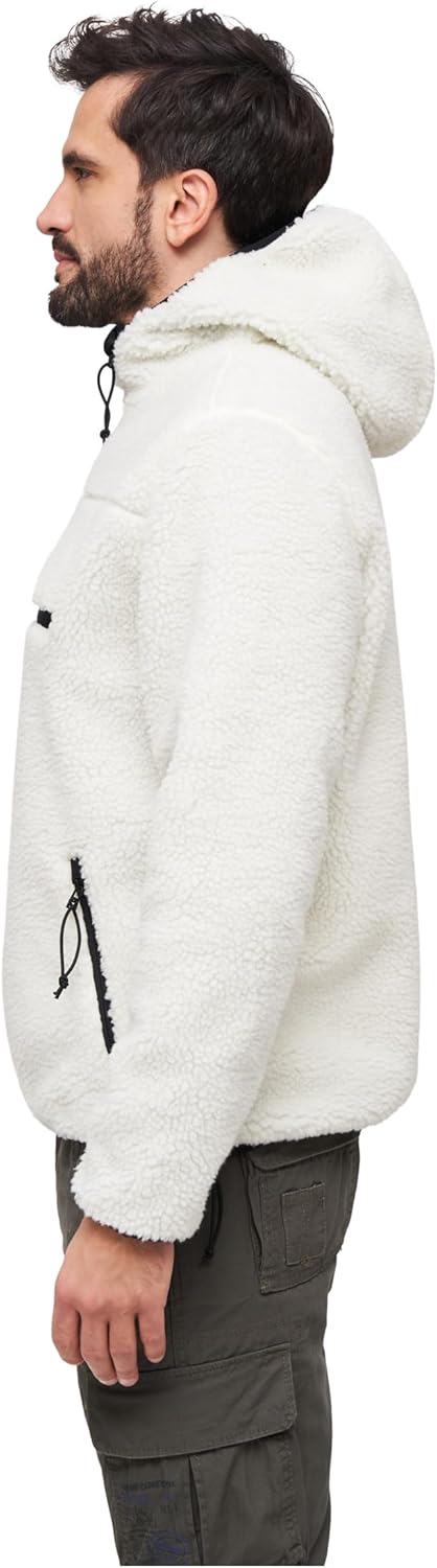 Brandit Teddyfleece Worker Pullover L Weiss, L Weiss