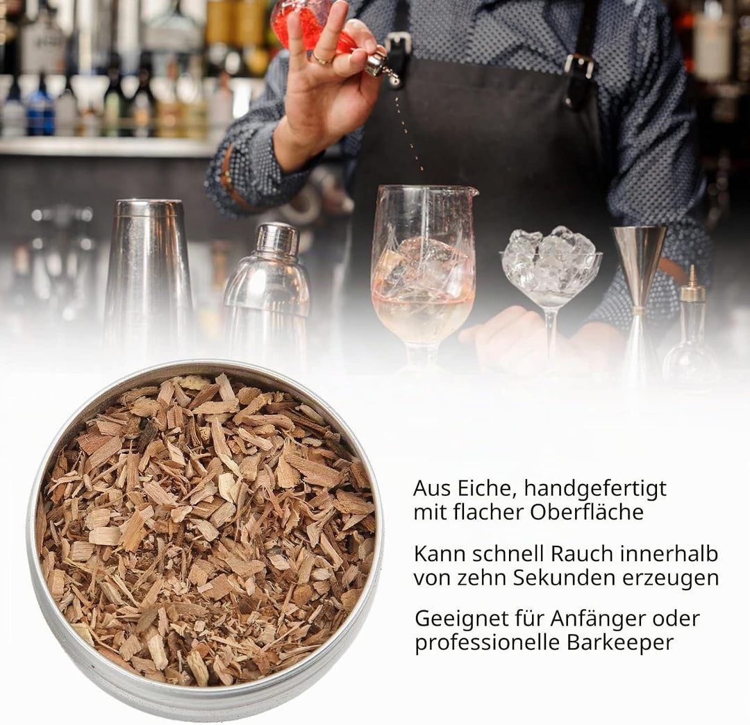 Holzchips für Cocktail Smoker, 8 Geschmacksrichtungen Räucherchips aus Holz Holzchips für Smoker, Ei