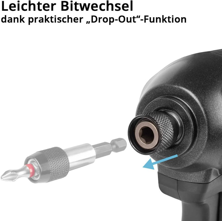 STAHLWERK Akku-Schlagbohrschrauber ADS-190 ST – 20 Volt-System und Brushless-Technologie Akkuschraub