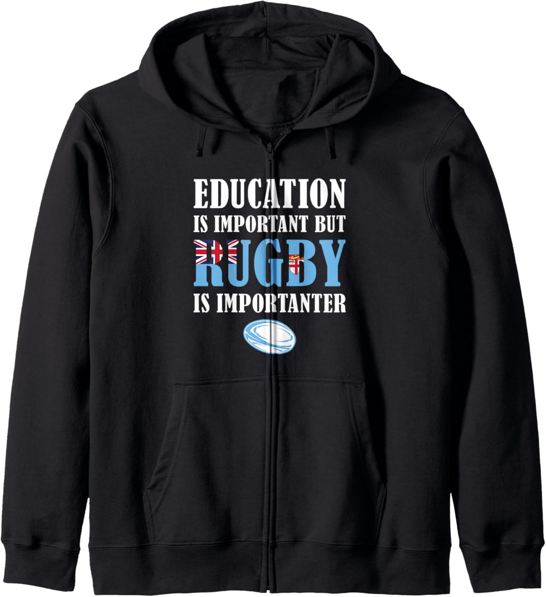 Aber Rugby ist wichtiger Fiji Rugby Kapuzenjacke