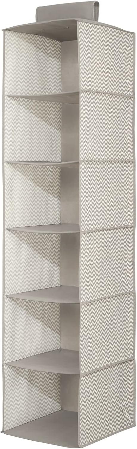 mDesign 2er-Set hängender Stoffschrank – der ideale Hängeschrank aus Stoff – perfekt als Hängeregal