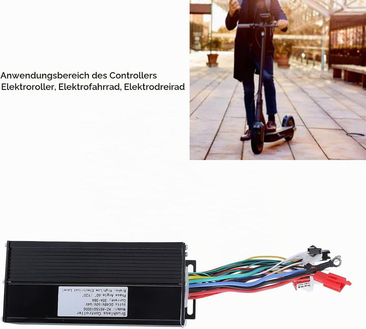 Brushless Motor Controller, 48V 60V 64V 1000W Bürstenloser Motor Controller für Elektrofahrrad Elekt