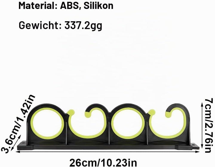 MiOYOOW Angelrutenständer, Angelrutenhalter mit Weichen Silikonpolstern, Wand- Oder Deckenmontage, R