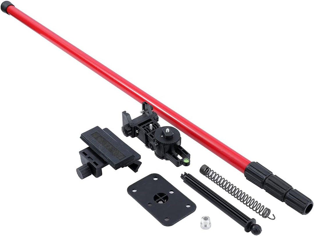 TOPWAY Laser Niveau Teleskopstange 115–300 cm Regulierbare Höhe Teleskop-Nivellierlatte ausziehbar v