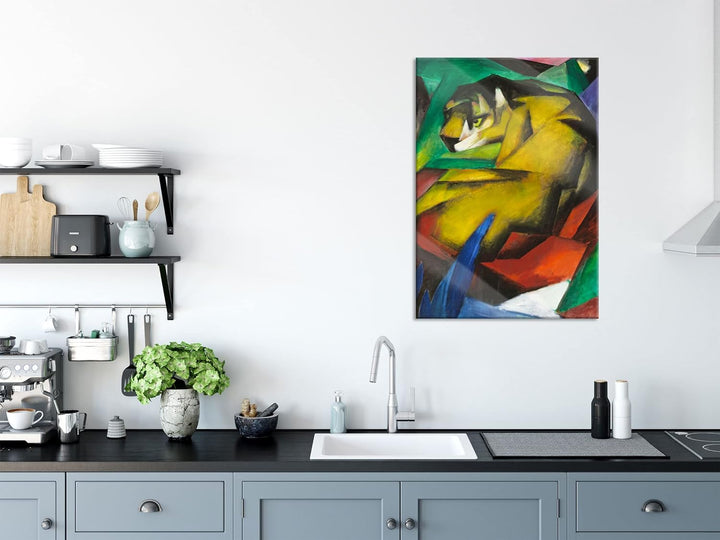 Pixxprint Glasbild | Wandbild aus Echtglas | Gustav Klimt - Malcesine am Gardasee | 70x100 cm | inkl