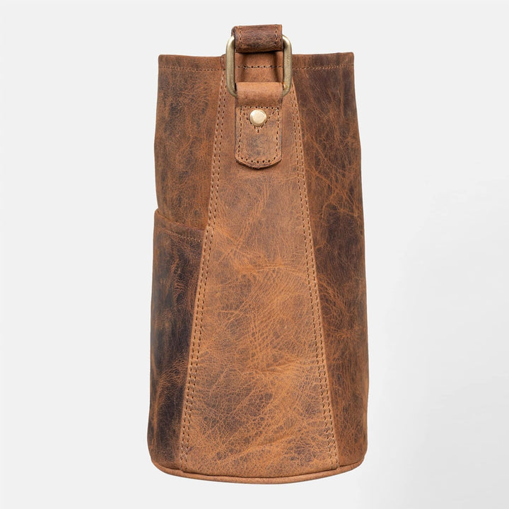 LEABAGS Leder Handtasche Damen I Premium Echtleder Umhängetasche I Schultertasche I Damentasche I Tr
