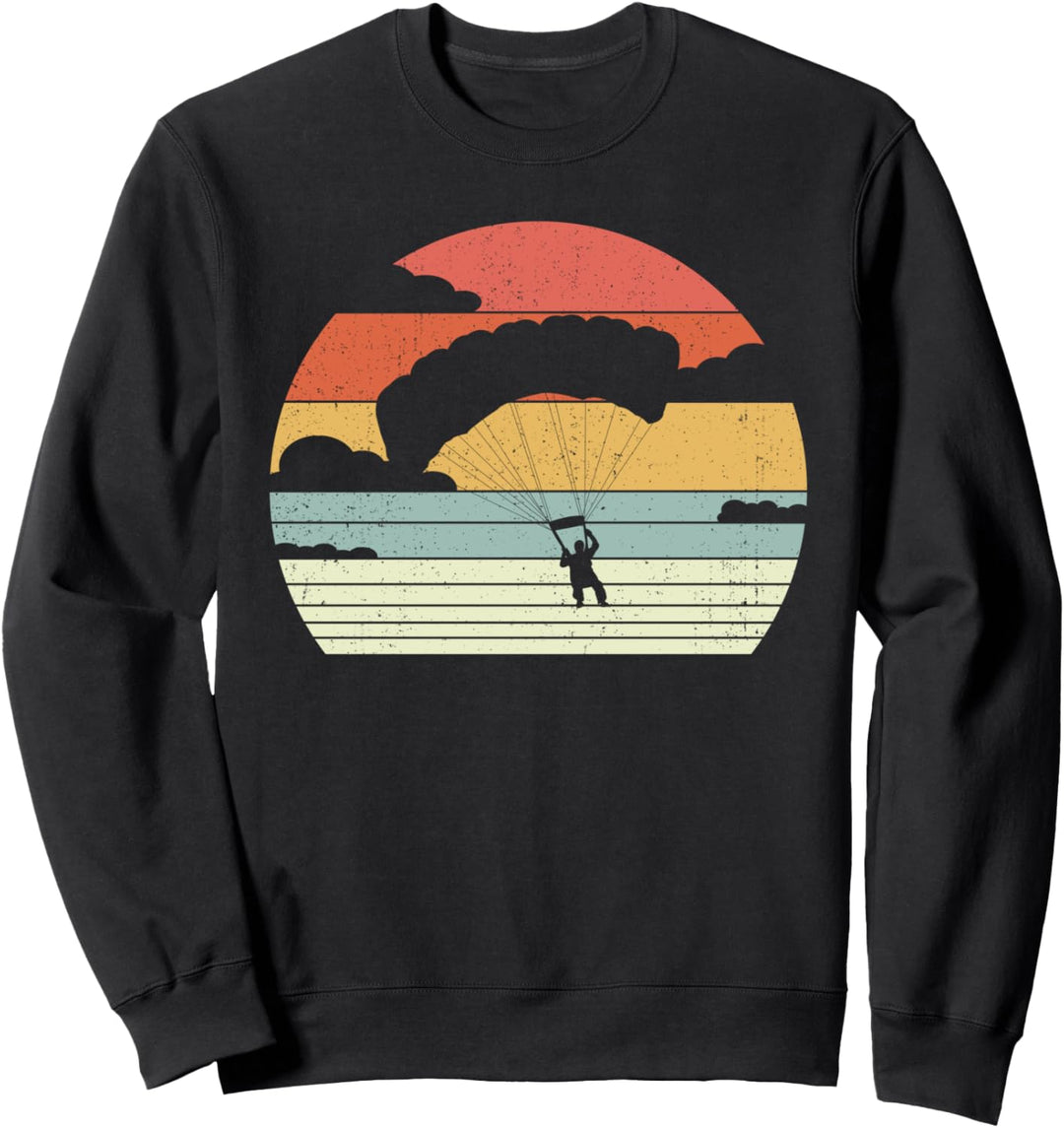 Retro Paragleiten Gleitschirmfliegen - Vintage Paragleiter Sweatshirt