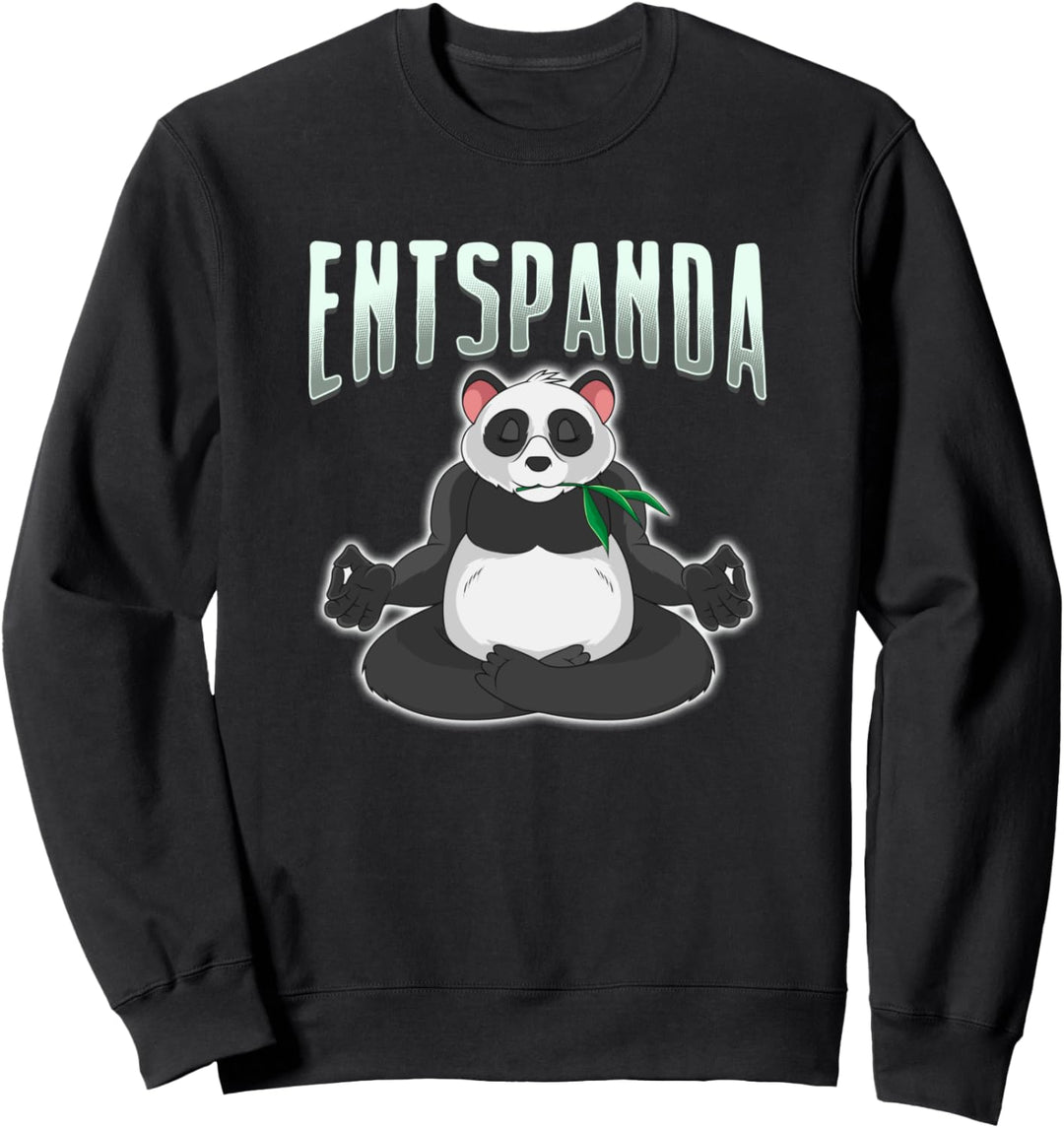 Entspanda ist ein entspannter Panda Sweatshirt