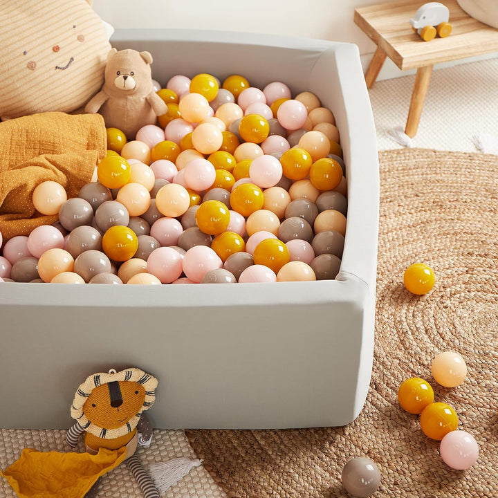 Bieco Bälle für Bällebad Sunrise | 100 Stück | Bunte Bälle | Bällebad Kinder | Bällebad Baby | Bälle
