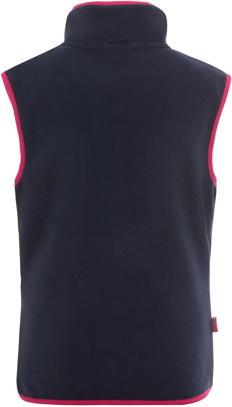 Trollkids Kinder Fleece-Weste Arendal 92 Marineblau / Pink, 92 Marineblau / Pink