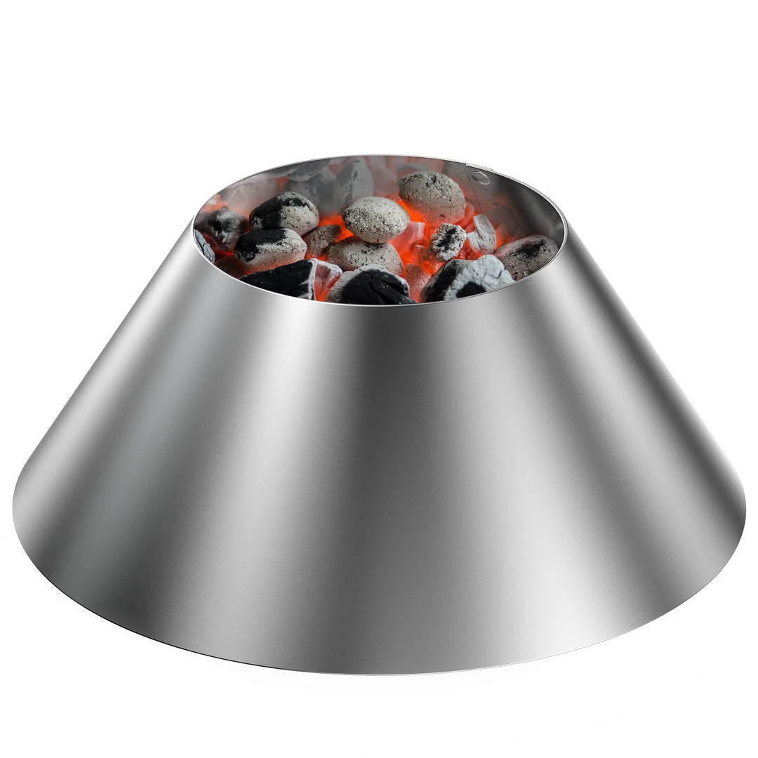 Onlyfire Edelstahl Kohlekorb BBQ Kraftstoff Dome für für Weber Kugelgrill und Holzkohlegrill und and
